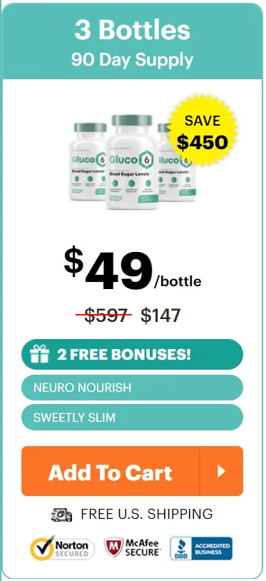 Buy Gluco6 3 Bottles